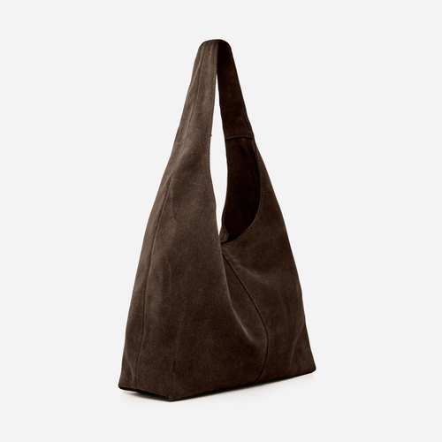 Зручна сумка з натуральної замші від українського бренду ТМ "LucheRino". Незамінній варіант на кожен день.